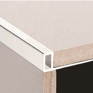 Alum Contempo Corner(2 Pcs) 10mm - 3/8Inch  Brush Finish