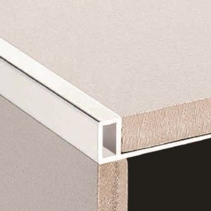 Alum Contempo Corner(2 Pcs) 12mm - 1/2Inch  Brush Finish