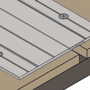 2 Pc Aluminium Expansion Joint 3660mm Matt Silver