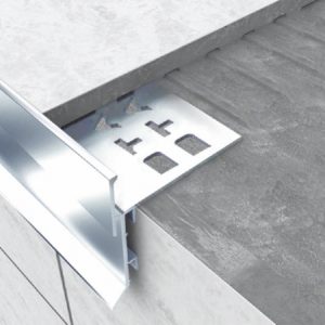 3 Metre Balcony Trim Weep Hole 8mm Surfmist