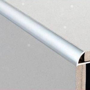 3 Metre Round Edge Aluminium 6mm Bright Silver
