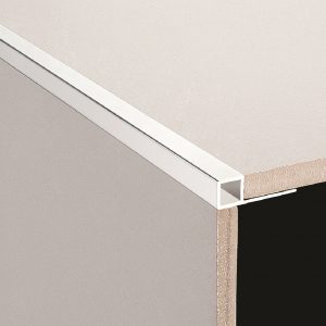 3 Metre Aluminium Square Edge 8mm White