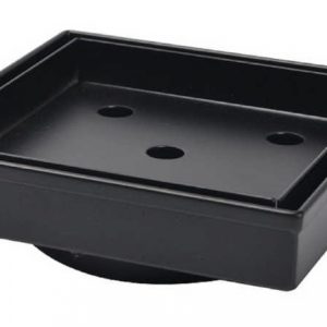 Floor Drain S/Steel 110X110mm Black Tile-In Cover 76mm Outlet
