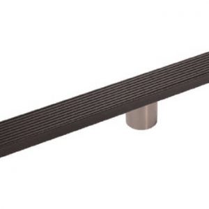 Floor Long Drain Black - 300mm Grate Cover 316 S/Steel