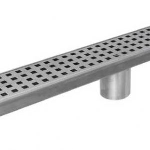 Floor Long Drain - 800mm Square Cover 316 S/Steel