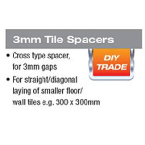 Alternative view of Cross Spacers 3mm X 100