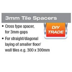 Alternative view of Cross Spacers 3mm X 30000