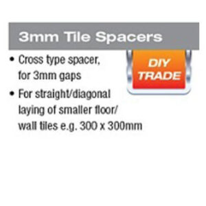 Alternative view of Cross Spacers 3mm X 5000 Bucket