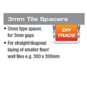 Alternative view of Cross Spacers 3mm X 800 Bucket