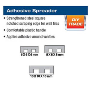 Alternative view of Adhesive Spreader - 8mm Notch