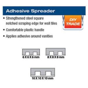 Alternative view of Adhesive Spreader - 6mm Notch