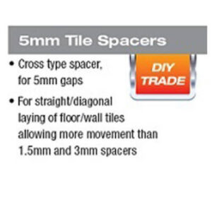 Alternative view of Cross Spacers 5mm X 250