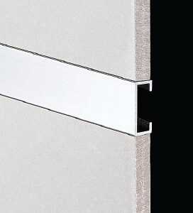 2 Metre Listello Trim 10mm Matt Silver
