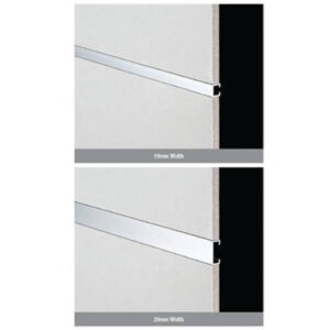 2 Metre Listello Trim 20mm Bright Silver