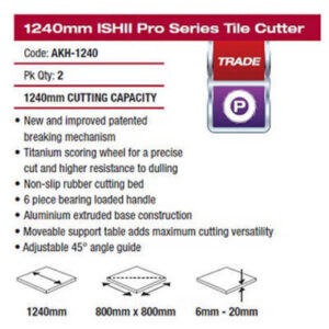 Alternative view of Ishii Super Tile Cutter 1240mm