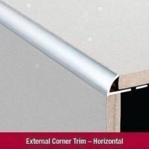 1 Metre Round Edge Aluminium 10mm Bright Silver