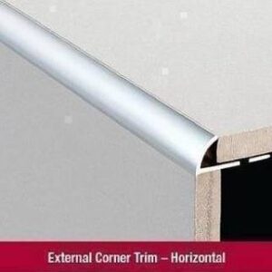 1 Metre Round Edge Aluminium 10mm Matt Silver