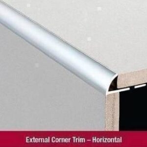 1 Metre Round Edge Aluminium 12mm Bright Silver