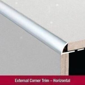 1 Metre Round Edge Aluminium 12mm Matt Silver