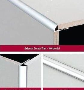 3 Metre Round Edge Aluminium 12mm White