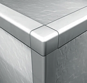 Corner Piece Square Edge 10mm White (2 Pcs)