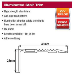 Alternative view of Stair Tread Luminiscent 3M 45mm Anti Slip Adhesive
