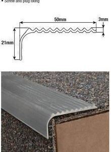 Stair Edge Plain 1M X 50mm Ripple