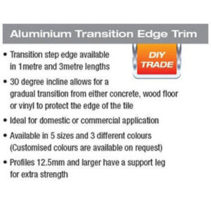 Alternative view of 1 Metre Transition Edge 10mm