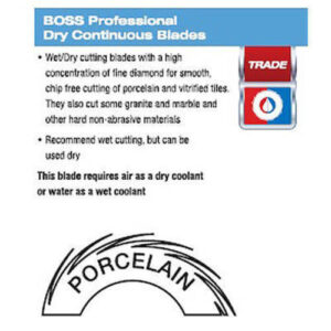 Alternative view of Diamond Blade - Porcelain 4Inch  Boss