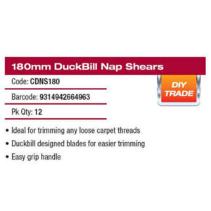 Alternative view of Carpet Duckbill Nap Shears 180mm