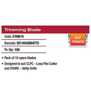 Alternative view of Carpet Trimming Blades X 10Pcs Standard - For Clpc- Dtark