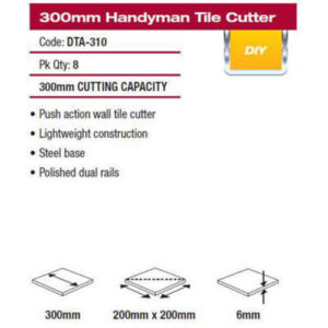 Alternative view of H/Man Tile Cutter 300mm