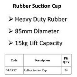 Alternative view of Suction Cup - Rubber - 80mm