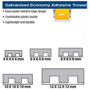 Alternative view of Economy - Adhesive Trowel 8mm