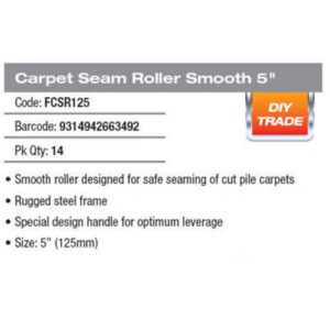 Alternative view of Carpet Seam Roller Smooth 5Inch  Head