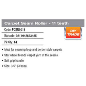 Alternative view of Carpet Seam Roller 3.5Inch  Head 11 Teeth