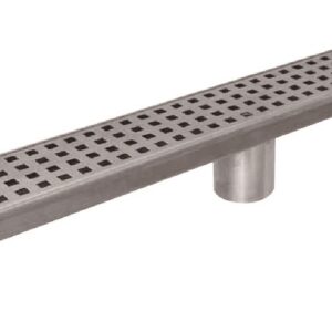 Floor Long Drain - 300mm Square Cover 316 S/Steel