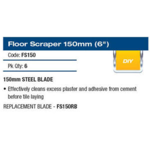 Alternative view of Dta H/Duty Floor Scraper 150mm