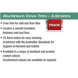 Alternative view of 3.6 Metre Aluminium Cove Trim 10X10 Bright Silver