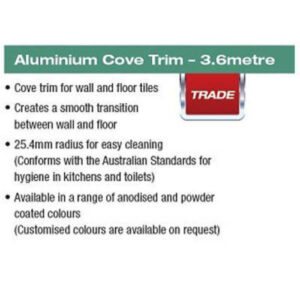 Alternative view of 3.6 Metre Aluminium Cove Trim 10X8 Plain