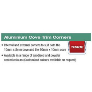 Alternative view of C/Trim Ext Cnr 10X10 M/Silver