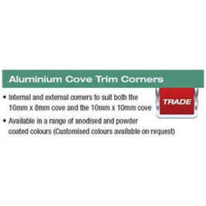 Alternative view of C/Trim Int Cnr 10X8 M/Silver