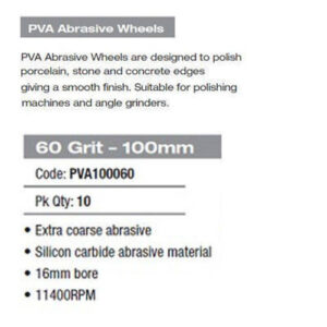 Alternative view of Grinding/Polishing Disc - 60 Grit 100mm