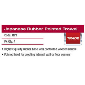 Alternative view of Jap. Rubber Point. Trowel