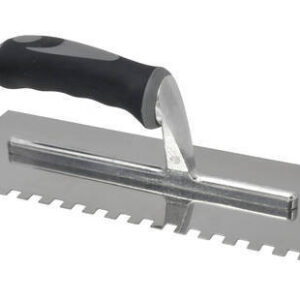 Trowel S/Steel - Adhesive 4mm With Rubber Handle