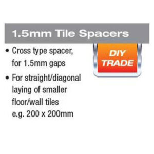 Alternative view of Cross Spacers 1.5mm X 20000