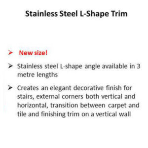 Alternative view of S/Steel Angle G316 18mm X 3M