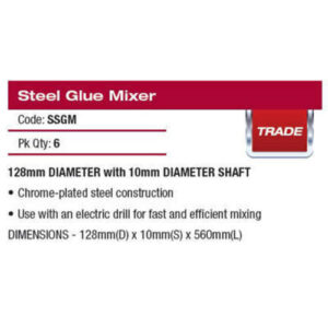 Alternative view of Steel Glue Mixer - Large
